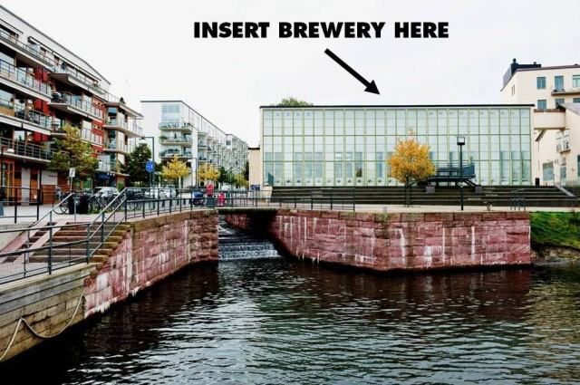 The historic Swedish factory building when Brooklyn Brewery will build in Stockholm